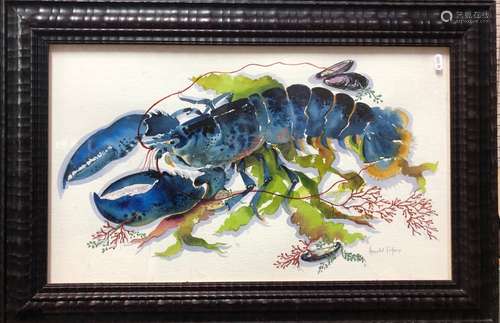 Annabel Fairfax (English, b 1957) - 'Blue Lobster'