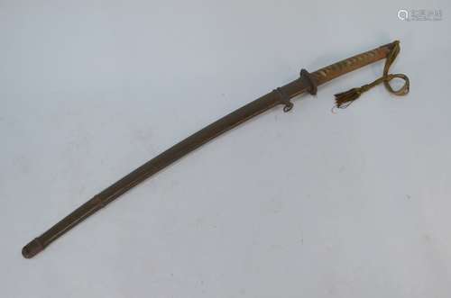 A World War II Japanese sword katana