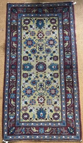 An old Caucasian Shirvan rug