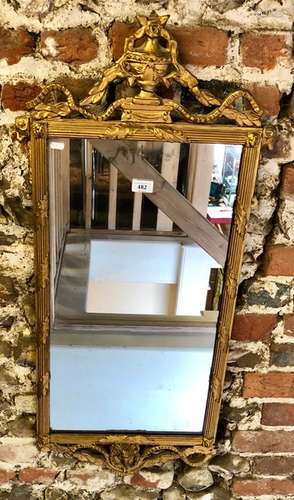 A 19th century gilt framed wall mirror