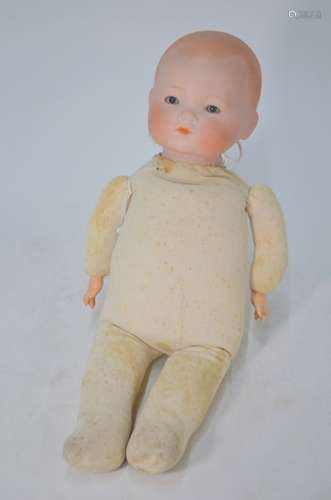 An Armand Marseille 341/4 bisque-headed baby doll