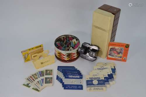 A Sawyer's View-Master, discs and other cards