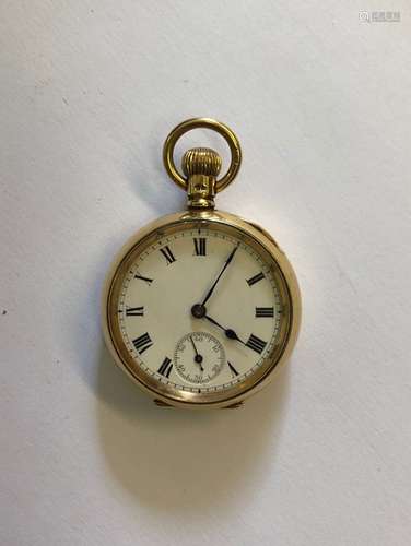 Edwardian lady's 18ct gold fob watch