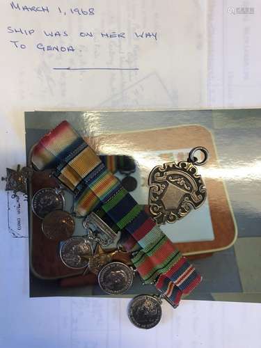 Major Paul Norman Melitus, a group of seven miniature medals