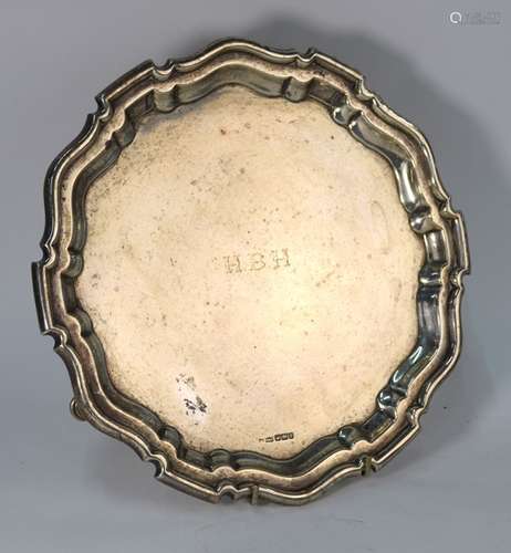 Silver letter-salver