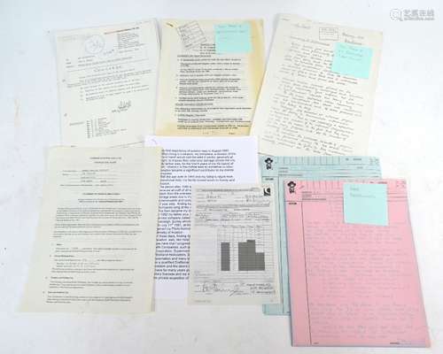 Concorde Interest - a small collection of Concorde paperwork