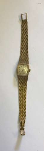 Lady's 9ct gold Omega wristwatch