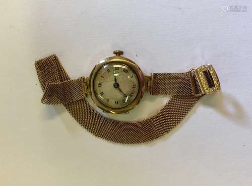 Vintage 9ct gold wristwatch