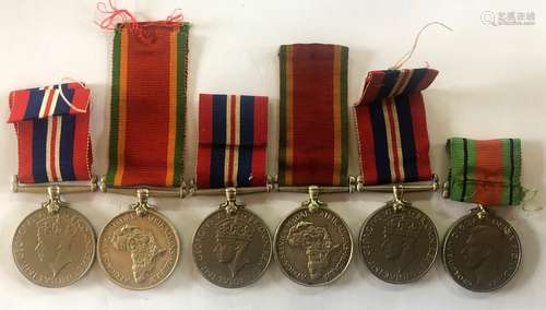 Two WWII Africa Service Medal pairs