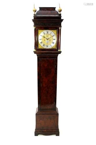 A George II walnut veneered longcase clock