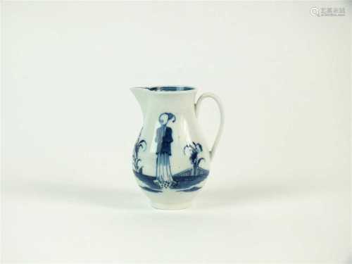 A Caughley 'Waiting Chinaman' sparrowbeak jug