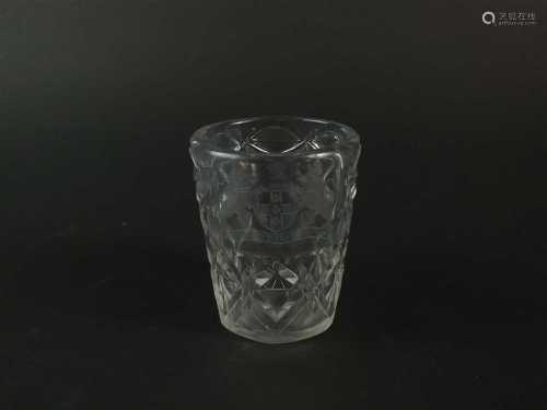 An 18th century glass tumbler