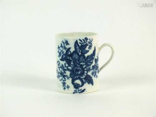 A Caughley mug in the Pine Cone pattern