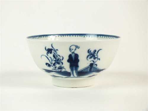 A Caughley 'Waiting Chinaman' bowl