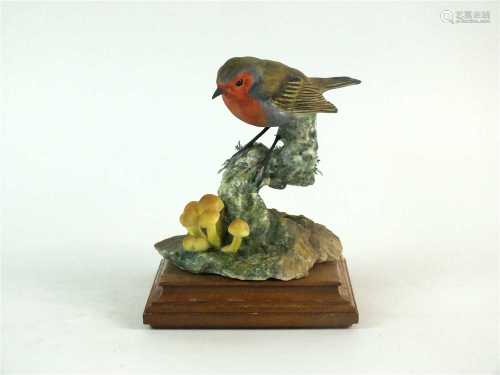 A Royal Worcester model of a Robin