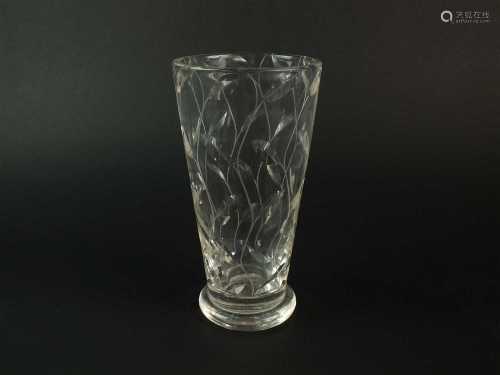 A John Walsh Walsh heavy lead crystal vase