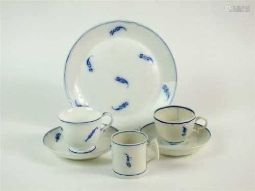 An interesting comparison group of Locre or a la Brindille porcelain