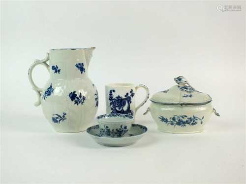 Group of English porcelain including Worcester
