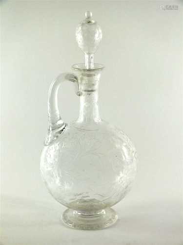 A Stevens and Williams decanter designed by Joshua Hodgetts