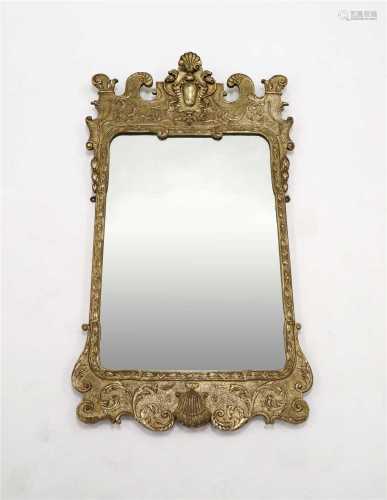 A George II design gilt framed pier glass / wall mirror