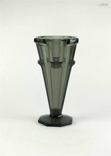 A Val St. Lambert glass vase