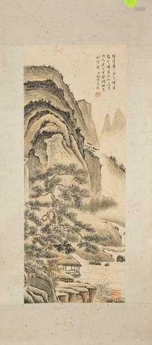 A CHINESE  PAINTING OF LANDSCAPE