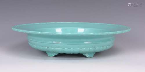 A TURQUOISE-GLAZED BRUSH WASHER