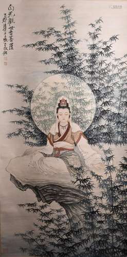 A CHINESE PAINTING OF BUDDHA