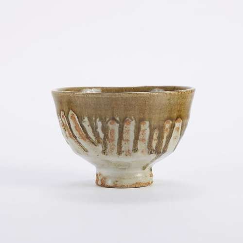 Warren MacKenzie Studio Pottery Bowl w/ Drip Glaz