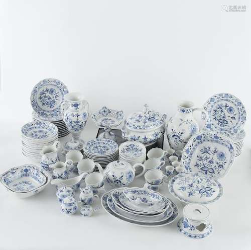 Meissen Blue Onion Porcelain Dinner Service