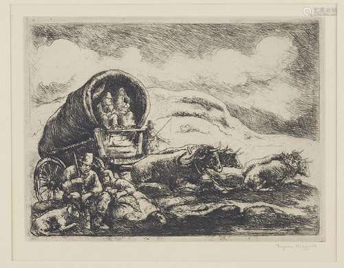 Group of 2 Etchings by Higgins and Blanch