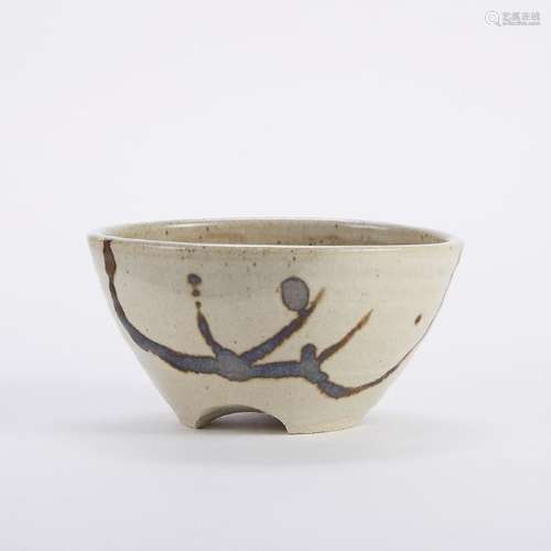 Warren MacKenzie Studio Pottery Tripod Bowl Marke