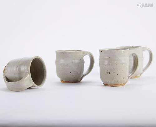 Set 4 Warren MacKenzie Studio Pottery Mugs