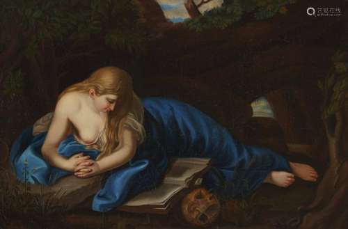 After Batoni Penitent Magdalene Oil on Canvas