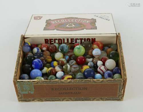 Large Grouping of Vintage Glass Marbles