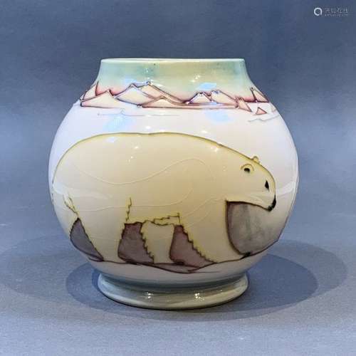 Moorcroft Polar Bear Vase