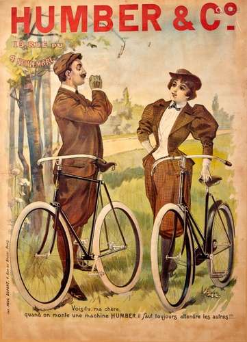 Large Humber Bicycle Company Advertising Poster P