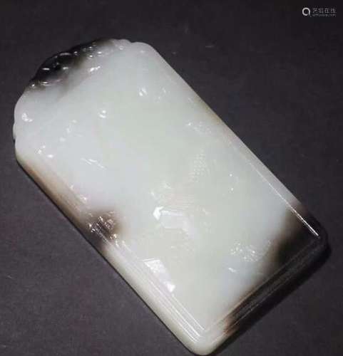 HETIAN JADE RU YI GUAN YIN PENDANT