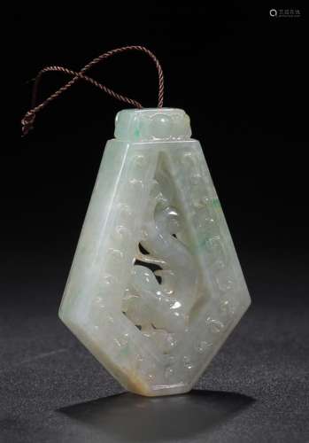 JADEITE DRAGON PENDANT