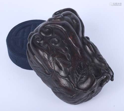 CHENXIANG WOOD BUDDHA HAND COVER BOX