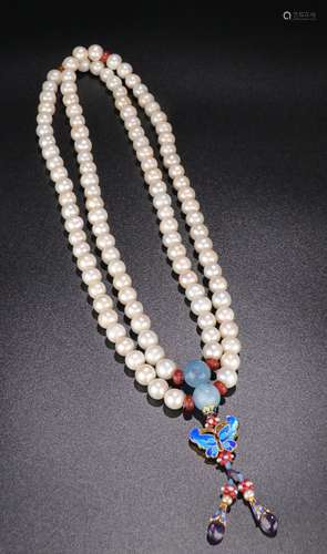 NATURAL PEARL 108  BUDDHA BEADS