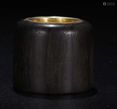 CHENXIANG WOOD SILER GILT RING