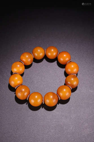 A AMBER BEADS ROSARY
