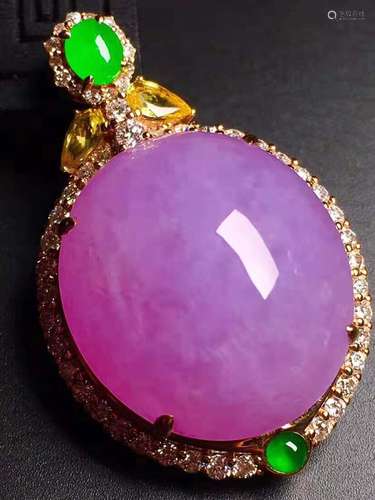 VIOLET JADEITE PENDANT