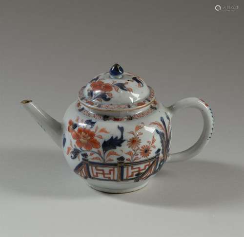 CHINE Théière circulaire couverte en porcelaine dé…