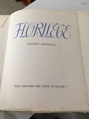 [CURIOSA ] Florilège. Vingt gravures sur cuivre de…