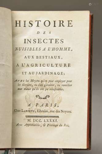 Histoire of the Insectes