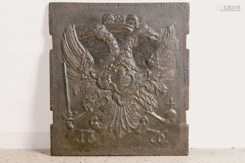 Oven plate with german double eagle