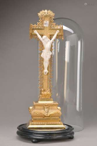 crucifix with Glass dome