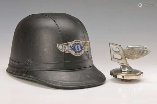 leather cap and Hood ornament